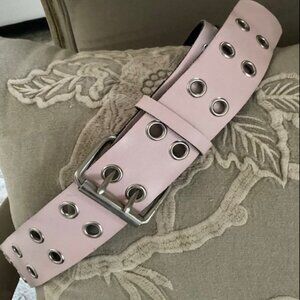 Pink and Silver Adjustable Belt (40")
